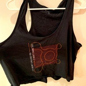 Black high low Orangetheory tank top